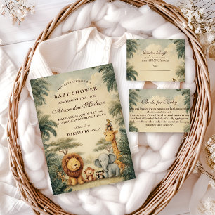 Rustic Safari Friends Baby Shower Napkins