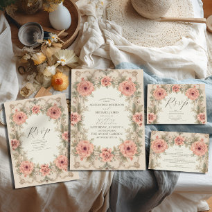 Flora Vintage Art Nouveau Wedding Foam Board