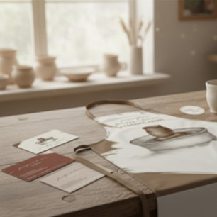 Terracotta Pottery Ceramic Clay Handmade Studio Business Card