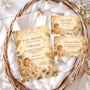 Elegant Beach Boho Baby Shower Napkins