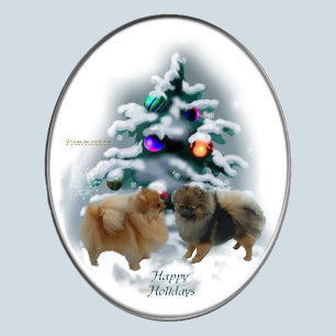 Pomeranian Christmas Gifts Holiday Card