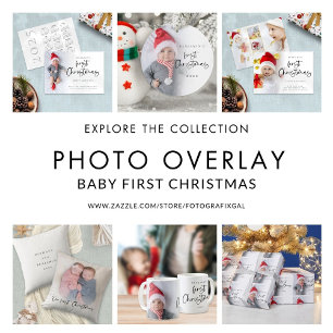 Baby First Christmas 6 Photo Holiday Card