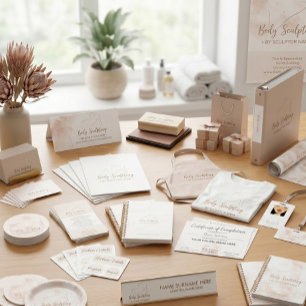 Visitenkarte für Body Sculpting Konturierung Spa Business Card