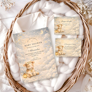 Highland Cow Floral Baby Shower Napkins