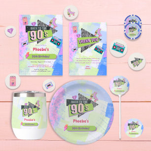 Nostalgic Back to the 90s Birthday Party Welcome Foam Board