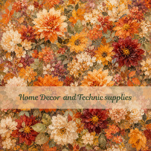 cozy rustic Autumn Romantic Bloom Home Décor Throw Pillow