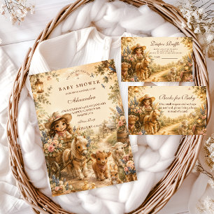 Elegant Girl Western Boho Baby Shower Napkins