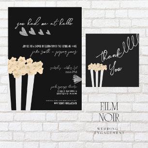 Film Noir - Black - Bridal/Couple Welcome Sign
