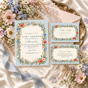 Multicolor Wildflower Baby Shower Napkins