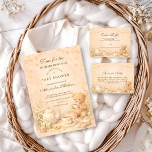 Vintage Tea Afternoon Baby Shower Napkins