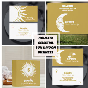Holistic Celestial Sun & Moon Business Card