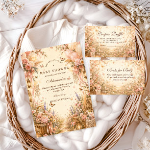 Elegant Butterfly Boho Baby Shower Napkins