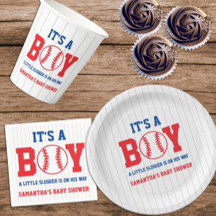Little Slugger Baseball Boy Baby Shower Napkins