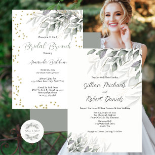 Elegant Watercolor Leaves Wedding Welcome Sign