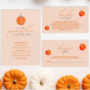 Little Pumpkin Fall Baby Shower Welcome Sign