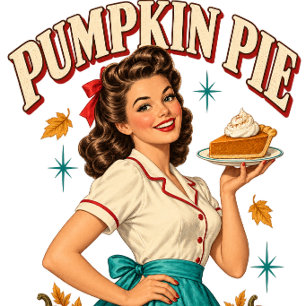 Pumpkin Pie Social Club Vintage 1950s Fall T-Shirt