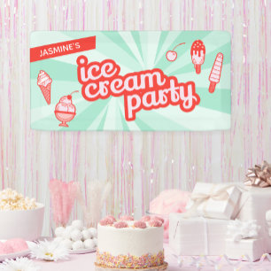 Ice Cream Social Party Flyer Invitation