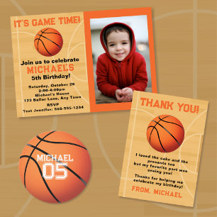 Basketball  thank you card