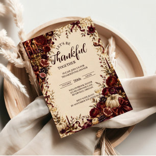 Luxurious Opulent Thanksgiving Soirée Foam Board