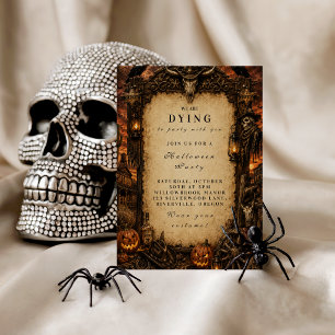 Elegant Western Halloween Party Wrapping Paper Sheets