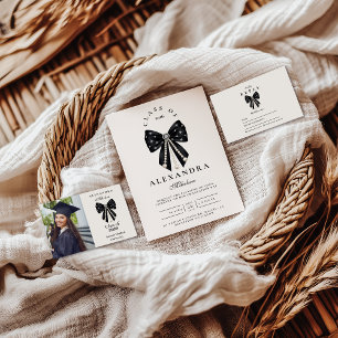 Photo Chic Coquette Graduation Celebration Announcement