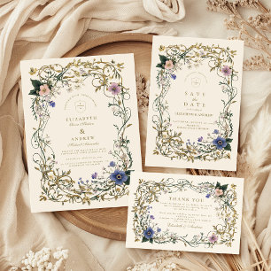 Woodland Fern Wedding Invitation