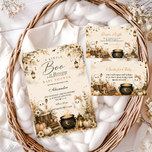 Elegant Little Boo Is Brewing Coffee Baby Shower Napkins