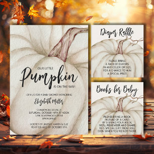 Elegant Pumpkins Fall Baby Shower Wrapping Paper Sheets