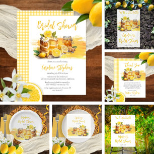 Luscious Lemon Cake Ginger Tea Bridal Shower Banner