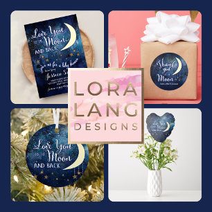 Love You to the Moon & Back Paper Plates