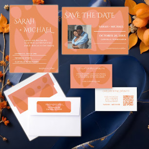 Modern Couple's Names With Plus Return Address Self-inking Stamp