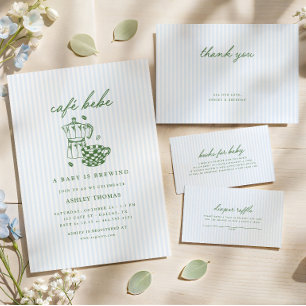 Country Club Green & Blue Books for Baby Enclosure Card