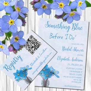 Something Blue Before I Do Bridal Shower Invitation