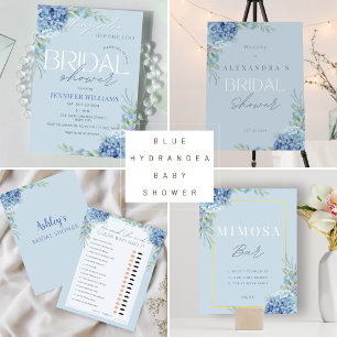 Blue Hydrangea Would She Rather Bridal Shower Game
