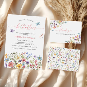 Butterfly Wildflower Garden Bridal Shower Favor Ta Gift Tags