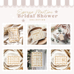  Espresso Martini Love is Brewing Bridal Shower  Gift Tags