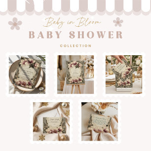 Vintage Magnolia Baby Shower Napkins
