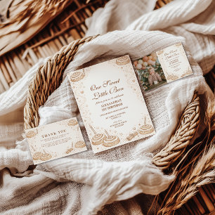 Cinnamon Swirl Little Bun 1st Birthday Paper Plates