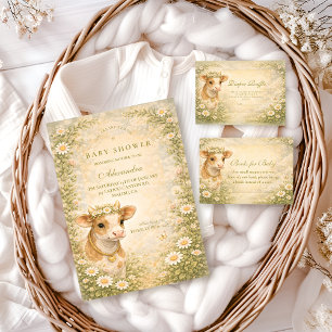 Highland Cow Countryside Baby Shower Foam Board