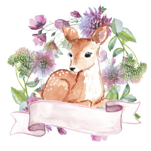 Woodland Squirrel first birthday invitation