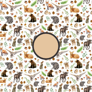 Custom Name Boy Pillow Case Forest Animal