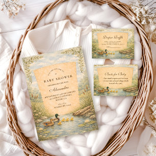 Vintage Duck Baby Shower Napkins