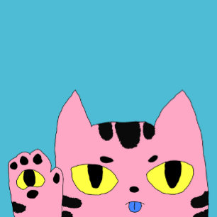 Alien Pocket Cat Classic Round Sticker