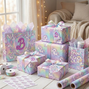 Cute Kawaii Unicorn Pastel Rainbow Magical Water Bottle