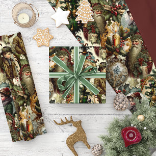 Victorian Christmas Elegance  Wrapping Paper