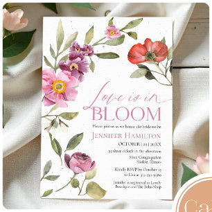 Love is in Bloom   Floral Bridal Shower Backdrops