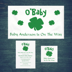 O'Baby St Patrick's Day Baby Shower Invitation