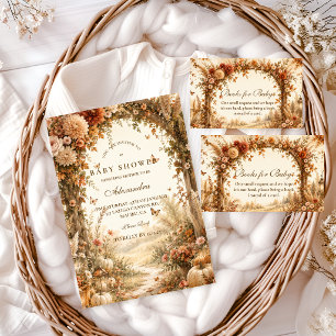 Elegant Fall Boho Baby Shower Napkins