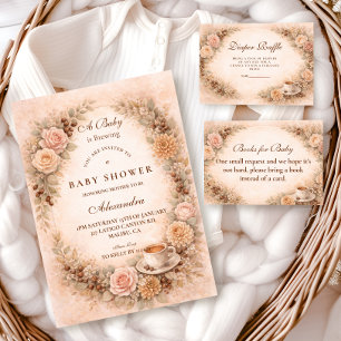 Boho Neutral A Baby Is Brewing Baby Shower Napkins