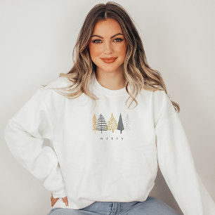 modern minimalist christmas sweatshirt cozy